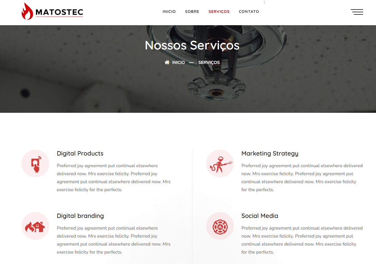 Matostec - Website empresarial moderno